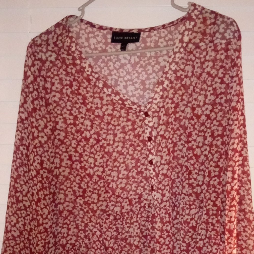 Lane Bryant Flower blouse